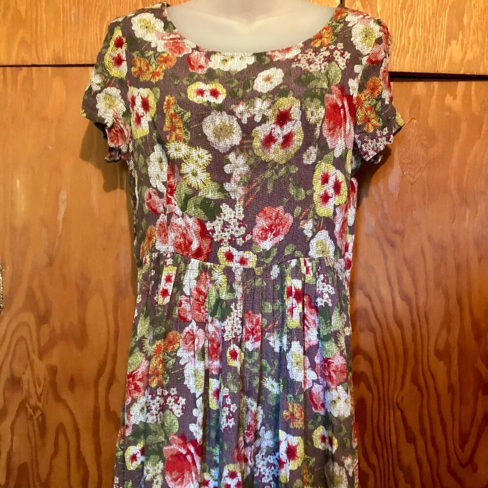 Floral Anthropologie Dress, 8 P